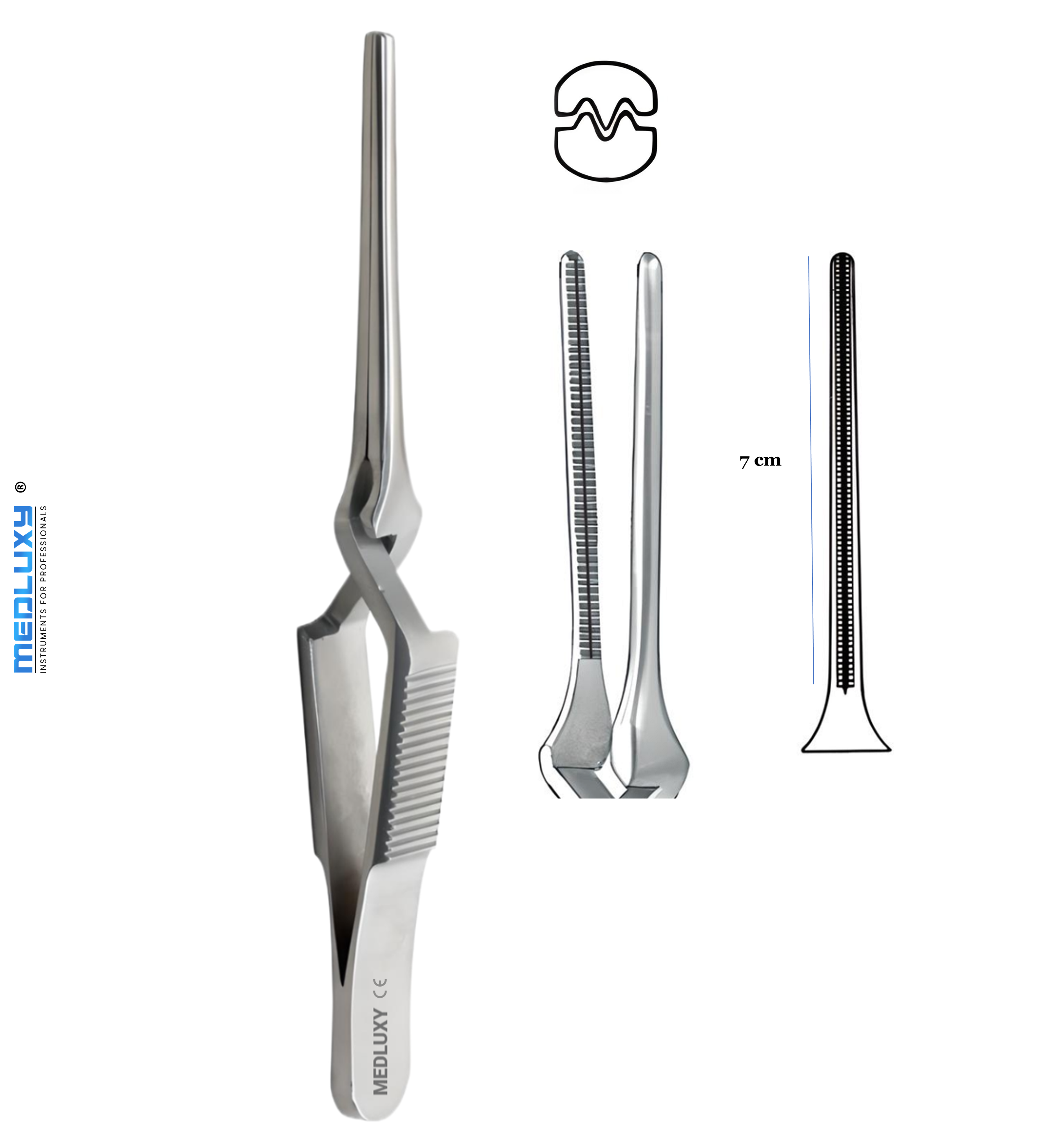 Medluxy - Bulldog Klem Atrauma DeBakey - 11.5 cm - M-0180